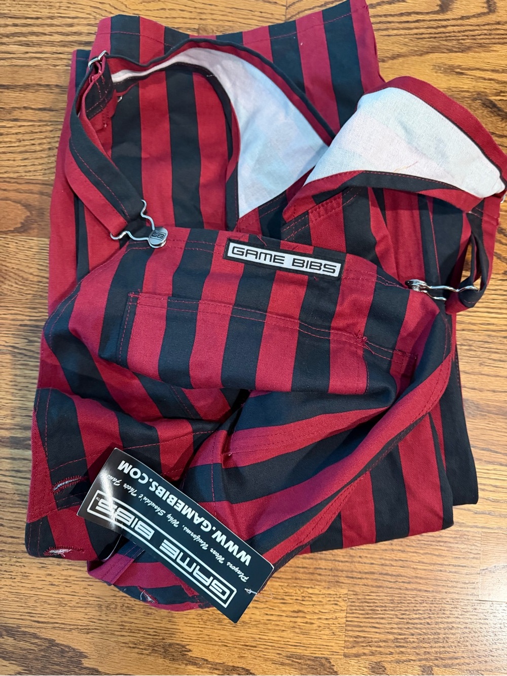 South Carolina Gamecocks Game Bibs Men’s Garnet and Black Striped Pants
